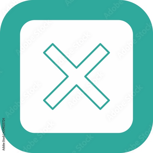 Canceled icon isolated on background