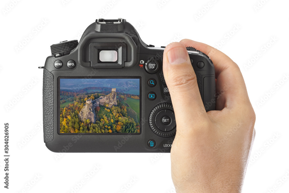Camera and Trosky Castle in Bohemia paradise - Czech republic (my photo) Camera and Trosky Castle in Bohemia paradise - Czech republic (my photo)