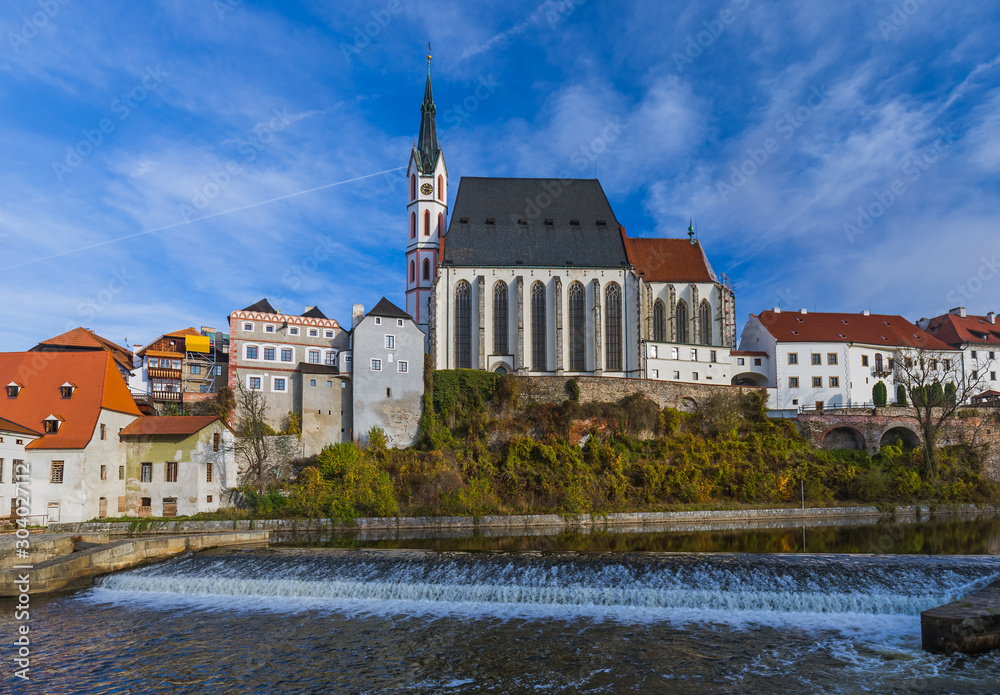 Fototapeta premium Cesky Krumlov cityscape in Czech Republic
