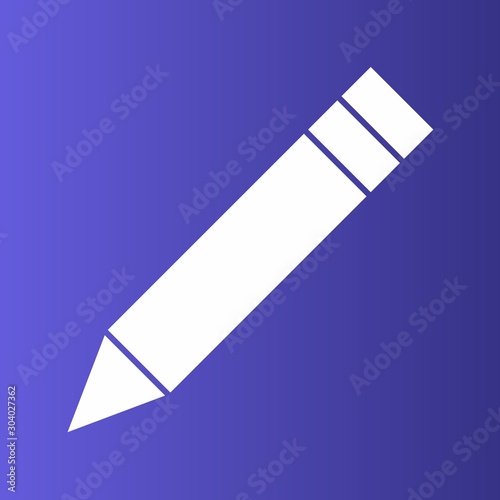 Pencil icon isolated on background