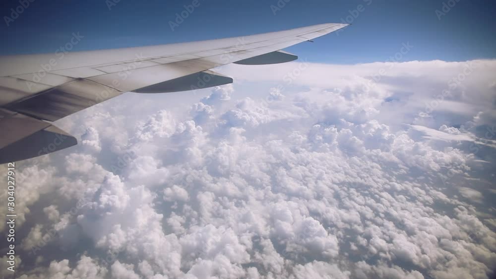 Cloudscape from the window of a plane. Cloudscape from the window of a plane.