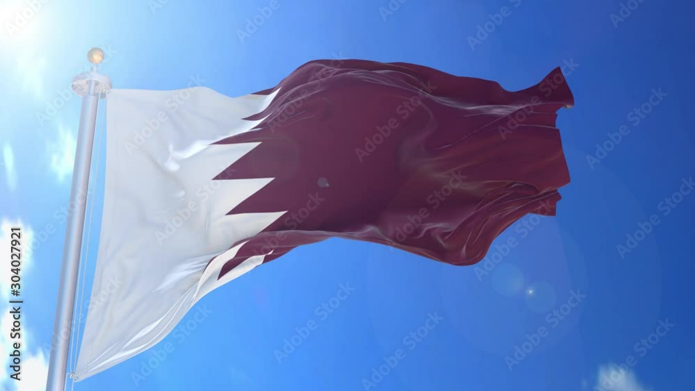 Poland animated flag in the wind with blue sky in the background, green screen, blue screen or isolated background and the flag on the full background, all in one animated flag pack.