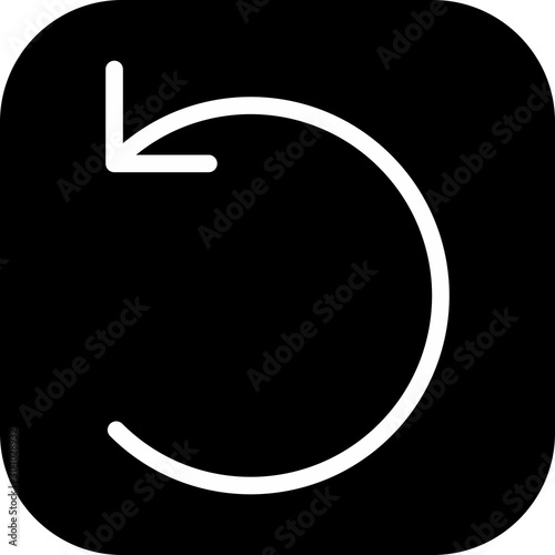 Restart  icon isolated on background