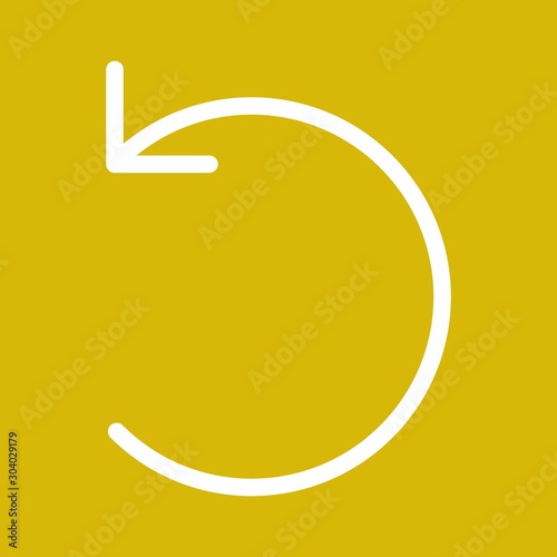Restart  icon isolated on background