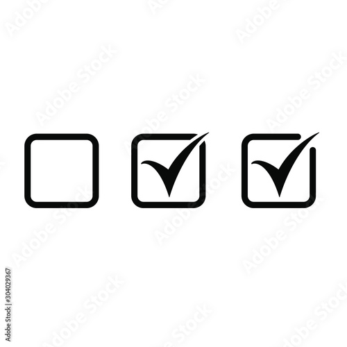 Checkbox set with blank and checked checkbox vector icon. Free Download Checkbox set with blank and checked checkbox vector icon. - GFXLoad