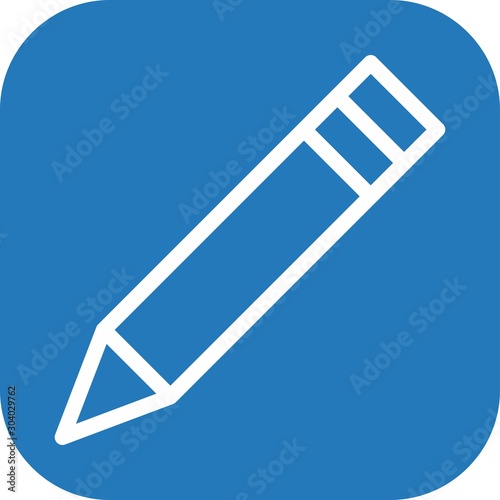 Pencil icon isolated on background