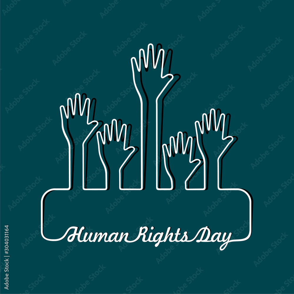 Obraz premium International Human Rights Day -10 December