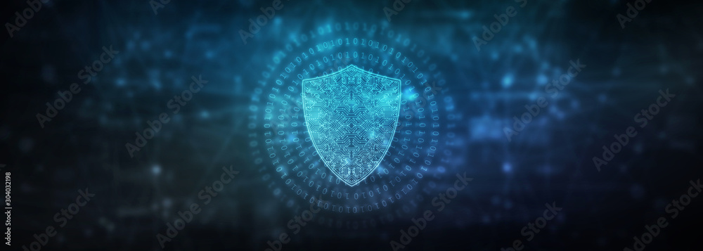 Obraz premium 2d illustration Security concept - shield