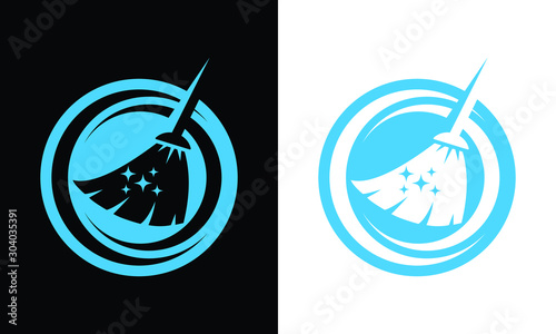 Cleaning Service Logo design Template, Cleaning And Maintenance Logo Template. 