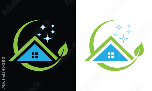Cleaning Service Logo design Template, Cleaning And Maintenance Logo Template. 