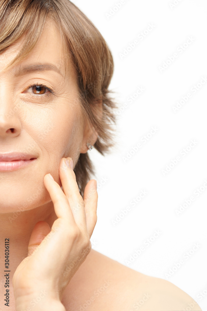 Portrait of beautiful woman in her 50s Portrait of beautiful woman in her 50s