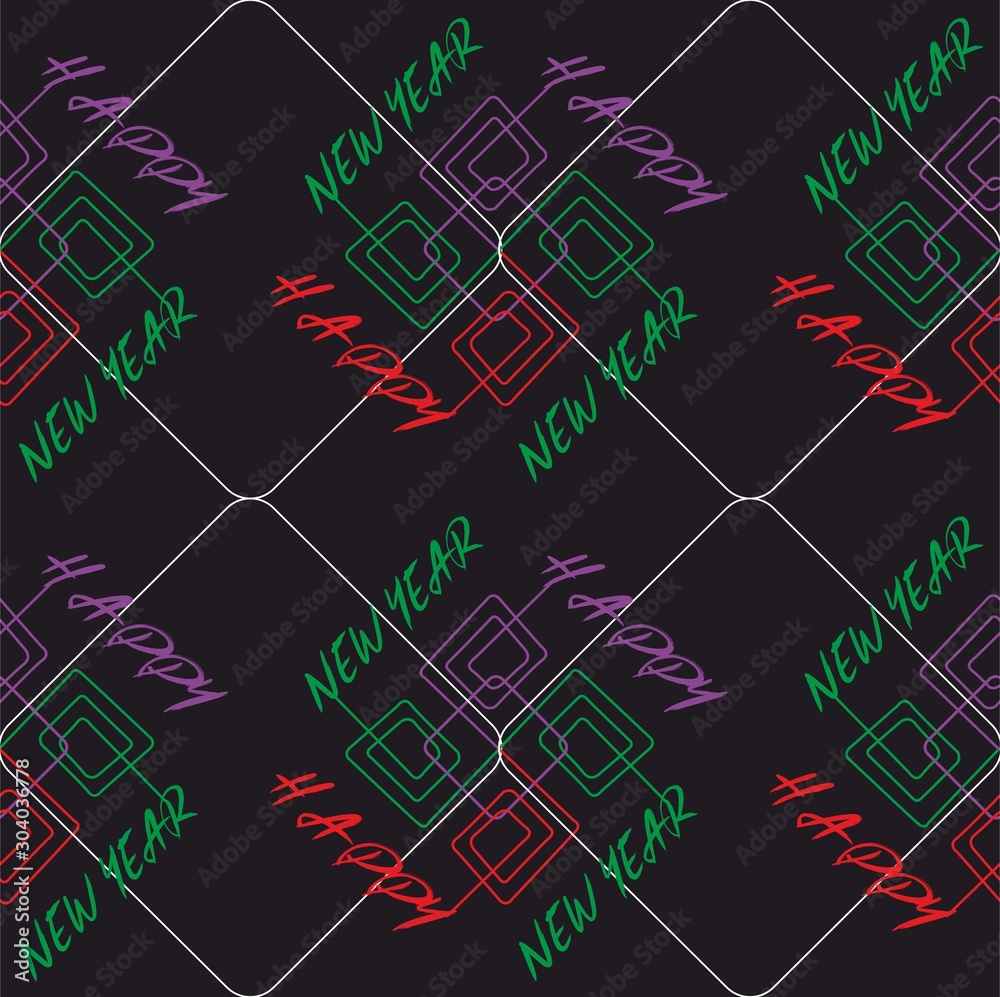 New Year background,Christmas seamless pattern for fabric or paper