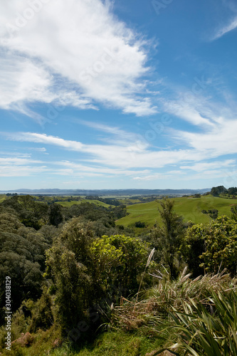 Bush views of countryside at Helensville, Auckland, New Zealand