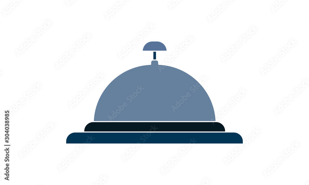 Hotel bell icon for reception and service Hotel bell icon for reception and service