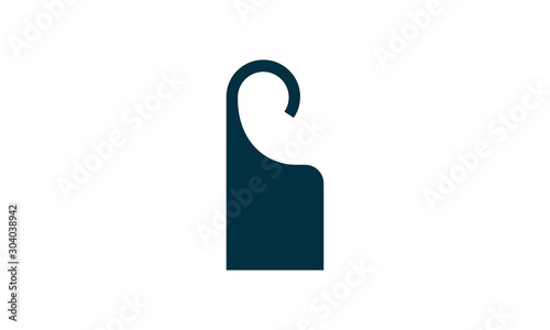 Door hanger icon for hotel privacy signs