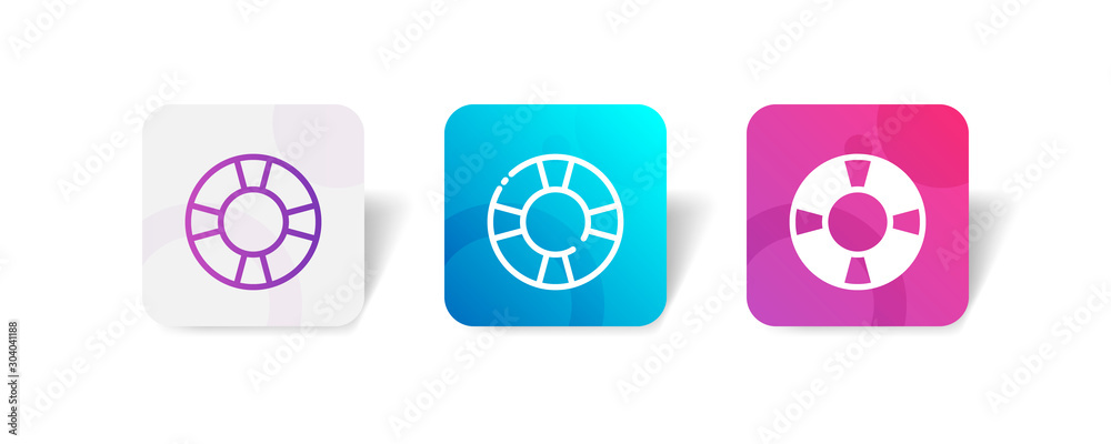 rubber tires outline and solid icon in smooth gradient background button rubber tires outline and solid icon in smooth gradient background button