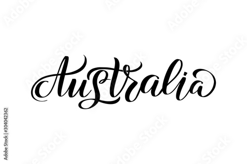 Vector calligraphy illustration isolated on white background