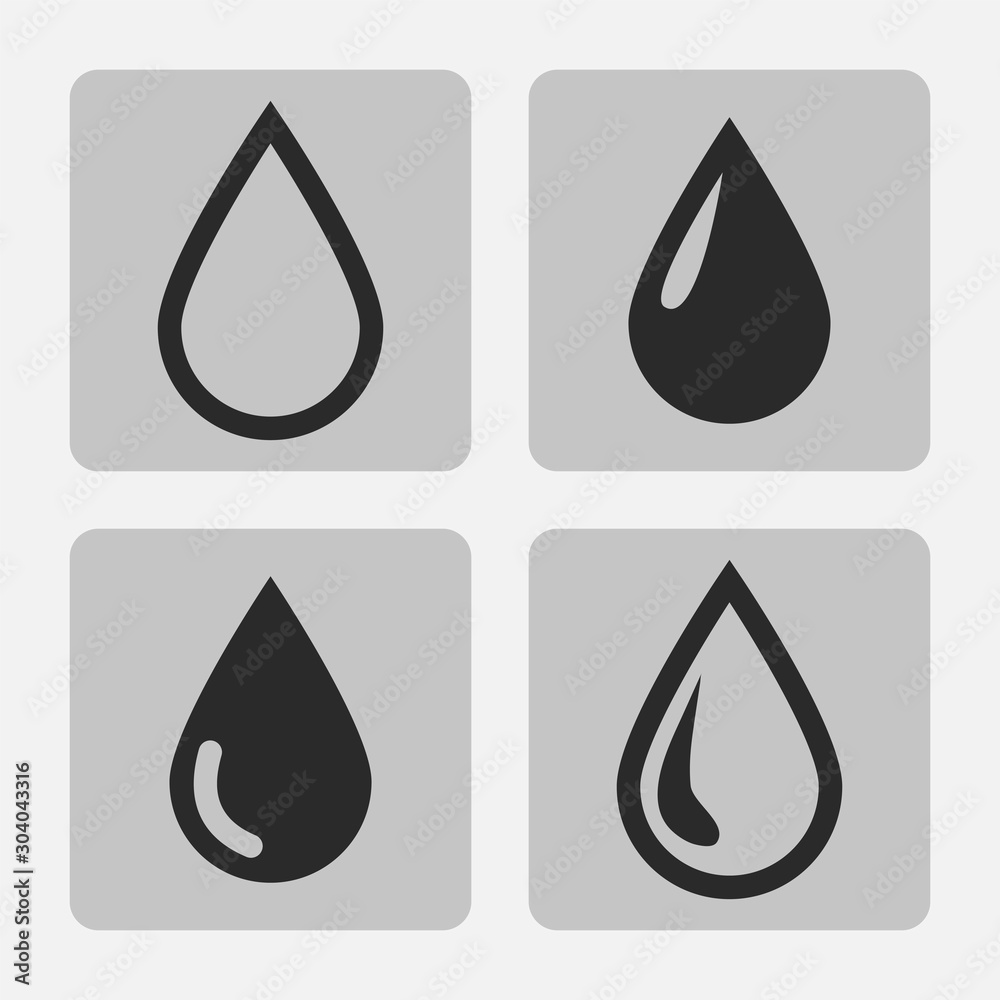 Vector drop icon