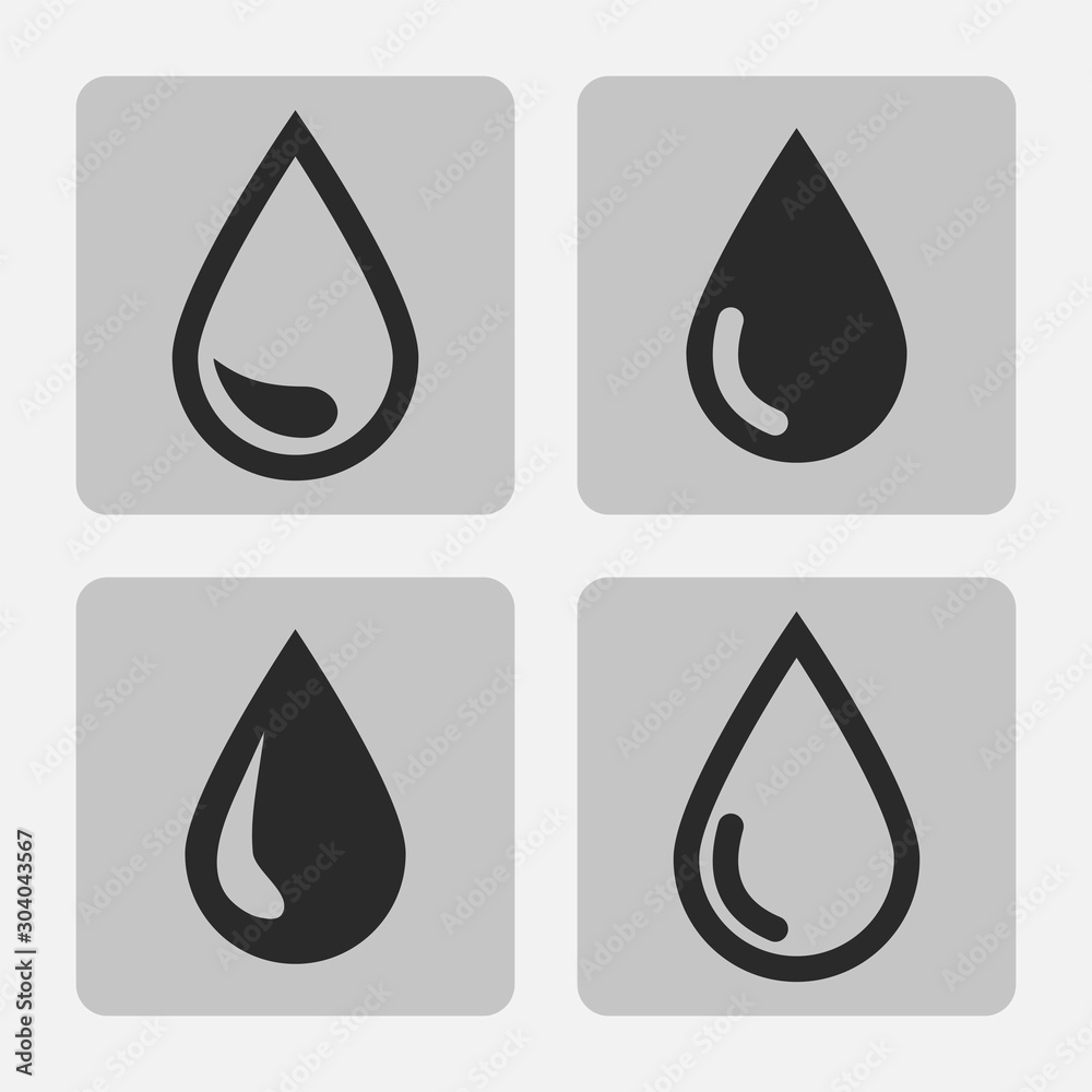 Vector drop icon Vector drop icon