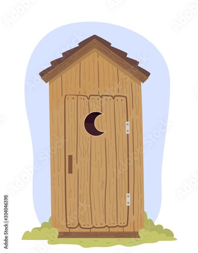 Outhouse Illustration