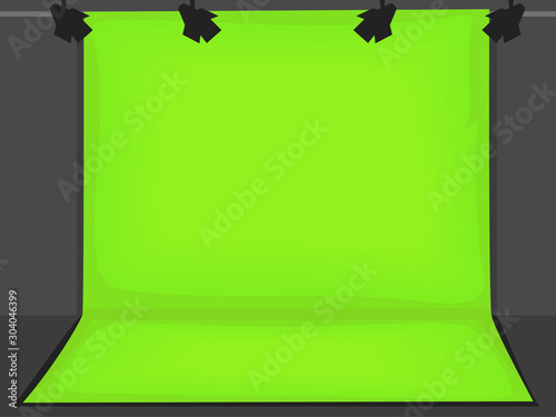 Green Screen  Background Illustration