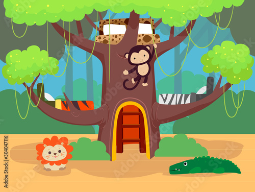 Kids Bedroom Jungle Theme I...