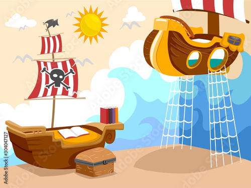 Kids Bedroom Pirate Theme I...
