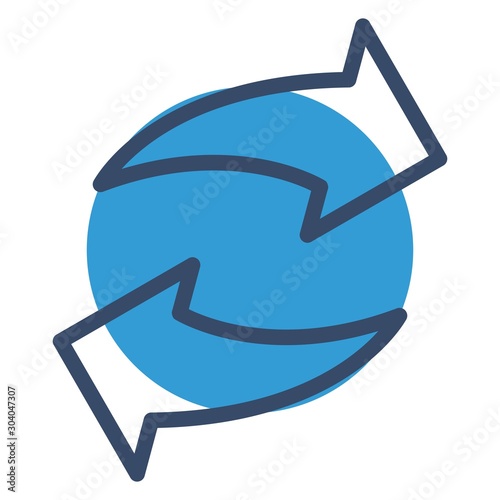 reload icon isolated on background