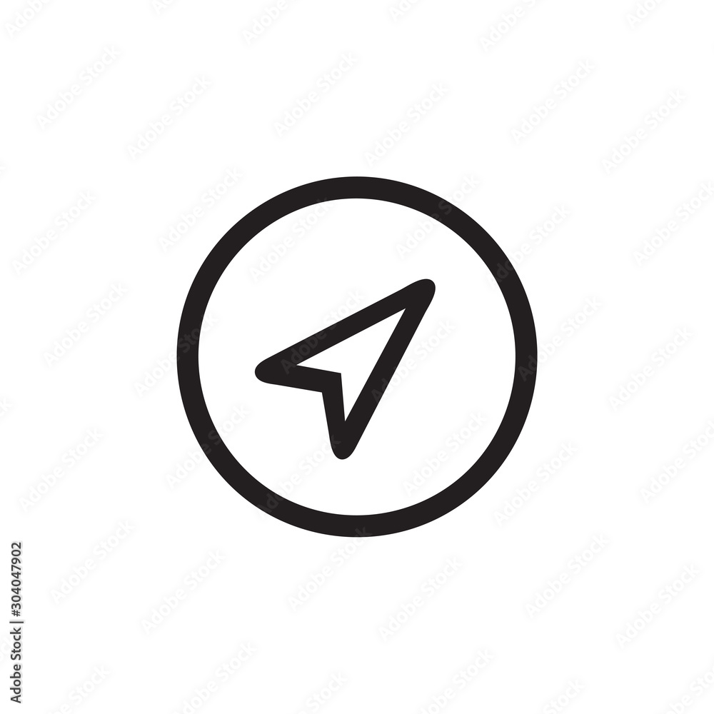 Compass icon vector isolated on background. Trendy sweet symbol. Pixel perfect. illustration EPS 10. - Vector Compass icon vector isolated on background. Trendy sweet symbol. Pixel perfect. illustration EPS 10. - Vector