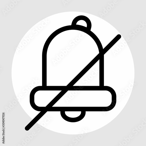 silent icon isolated on background