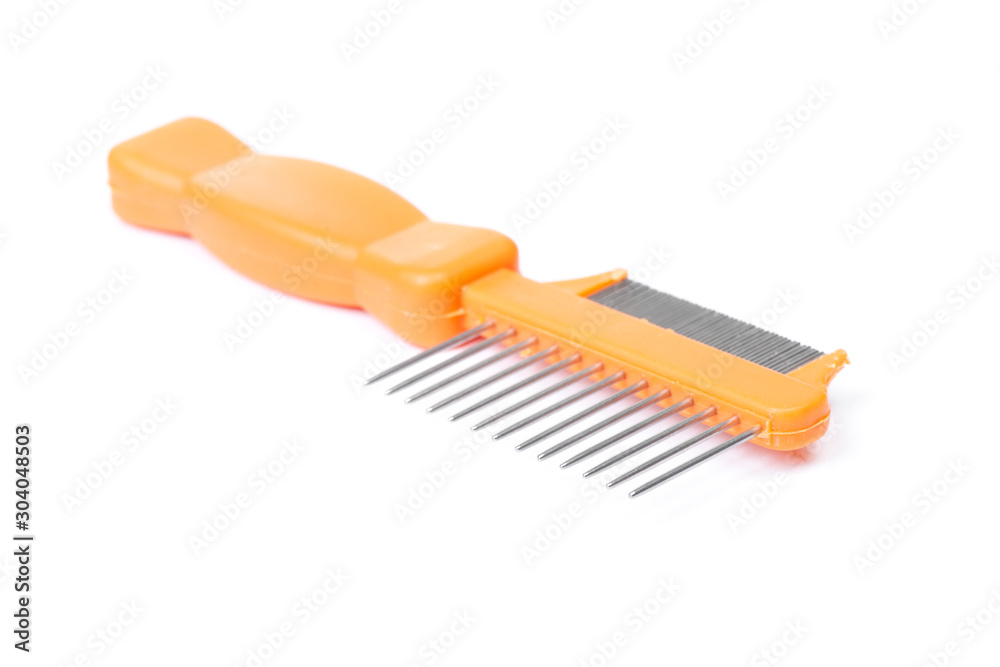 Pet comb isolated