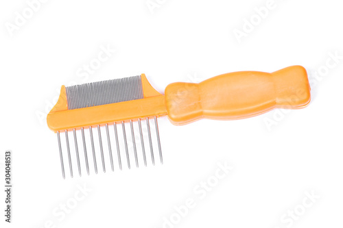 Pet comb isolated