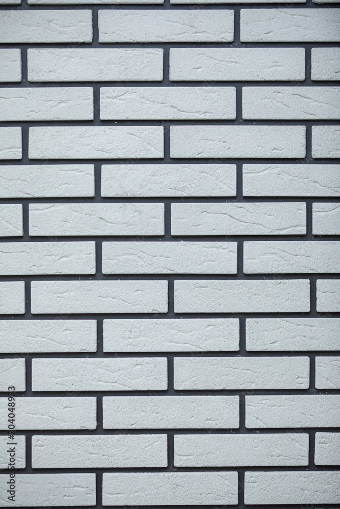 Modern white brick wall texture for background. Abstract, background and interior , exterior concept