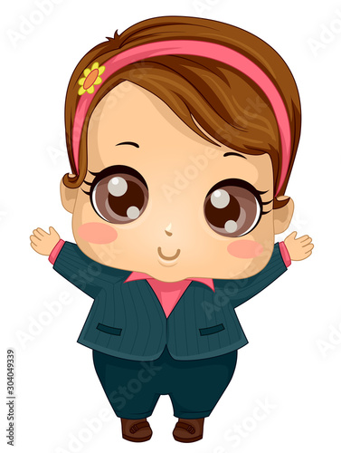 Kid Girl Baby Business Suit...