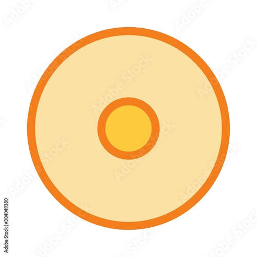 record icon isolated on background