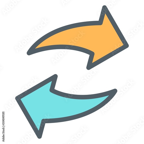 reload icon isolated on background