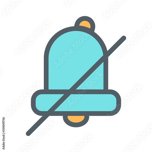 silent icon isolated on background