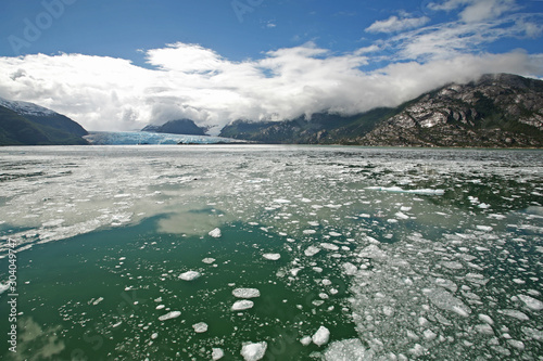 Greenland Ice and Glacier in Fjord