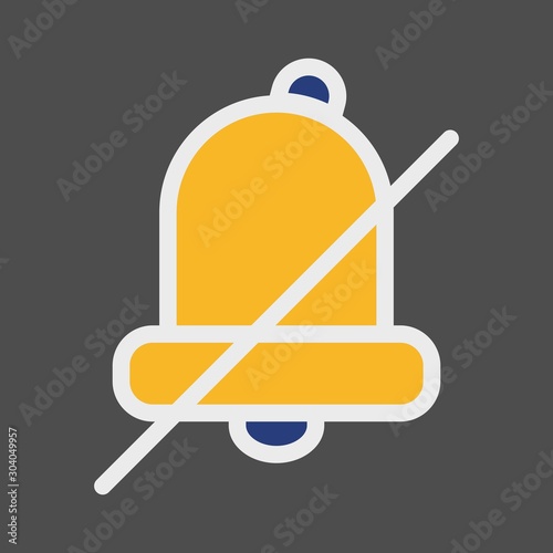 silent icon isolated on background