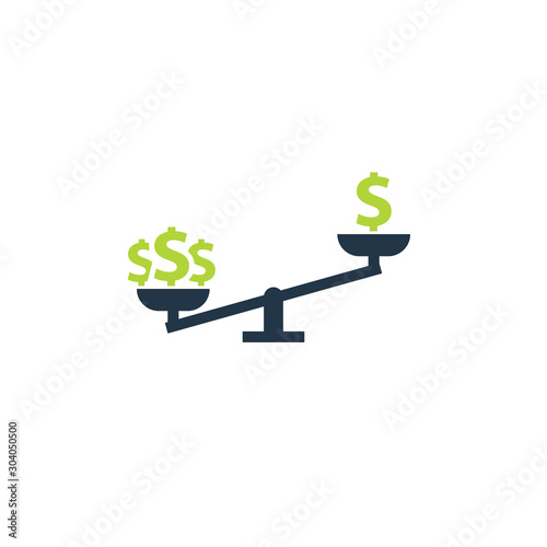 Cost Opportunity icon. Clipart image isolated on white background