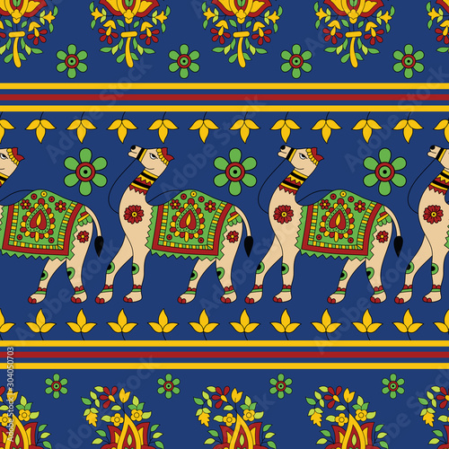 Indian traditional kalamkari vector paisley