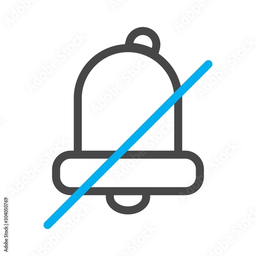 silent icon isolated on background