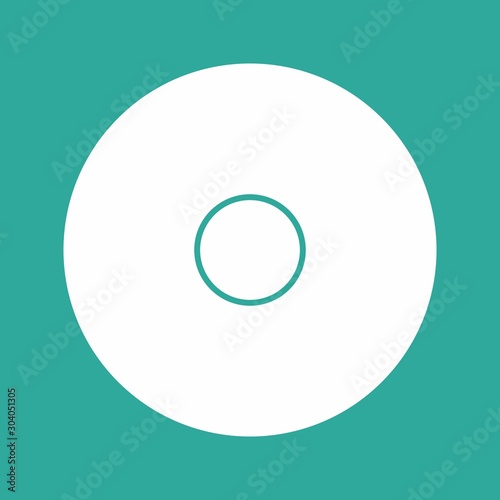 record icon isolated on background