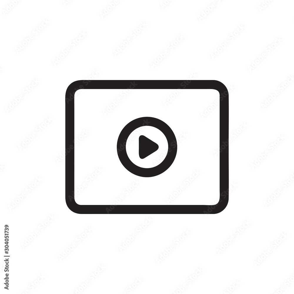 Video icon vector isolated on background. Trendy sweet symbol. Pixel perfect. illustration EPS 10. - Vector Video icon vector isolated on background. Trendy sweet symbol. Pixel perfect. illustration EPS 10. - Vector