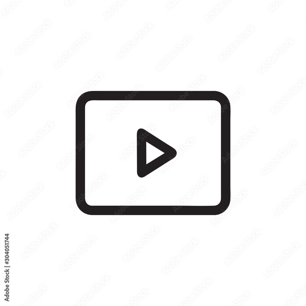 Video icon vector isolated on background. Trendy sweet symbol. Pixel perfect. illustration EPS 10. - Vector Video icon vector isolated on background. Trendy sweet symbol. Pixel perfect. illustration EPS 10. - Vector