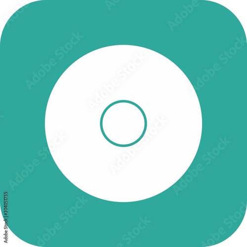 record icon isolated on background