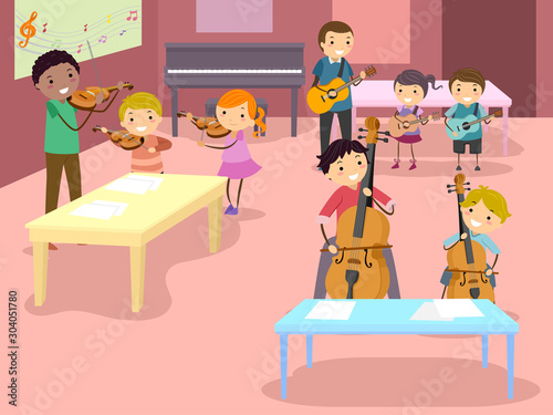 Stickman Kids Instrument Petting Zoo Room