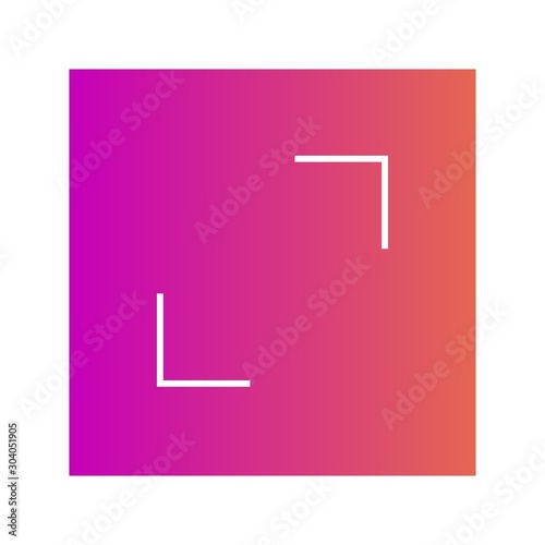  Enlarge icon isolated on background