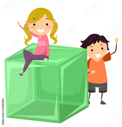 Stickman Kids Common Shape ...