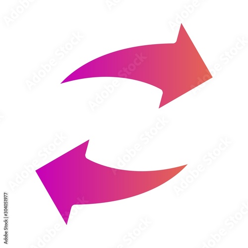 reload icon isolated on background